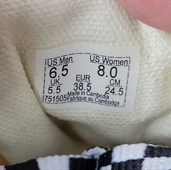 Vans Off The Wall Low Top Comfort Shoes Mens 6.5 Womens 8 Yellow Sneakers 751505 - Picture 6 of 12